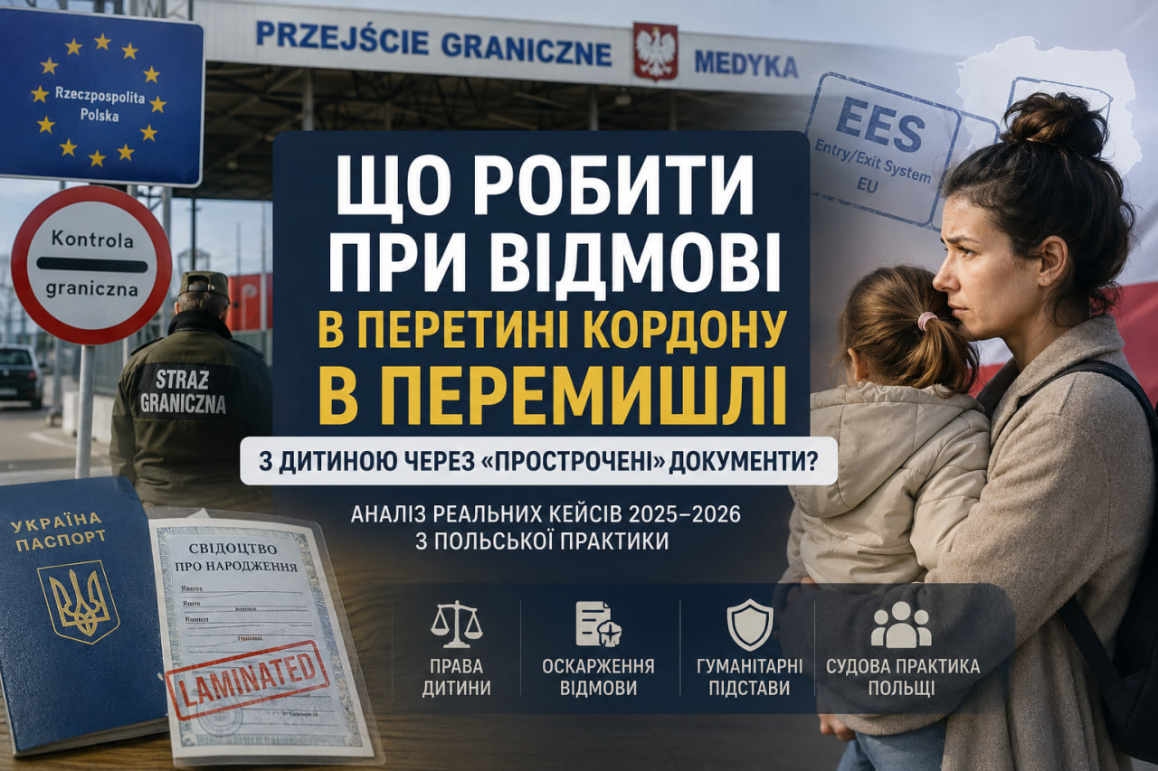 Що робити при відмові в перетині кордону в Перемишлі з дитиною через «прострочені» документи? (аналіз реальних кейсів 2025–2026 з польської практики)